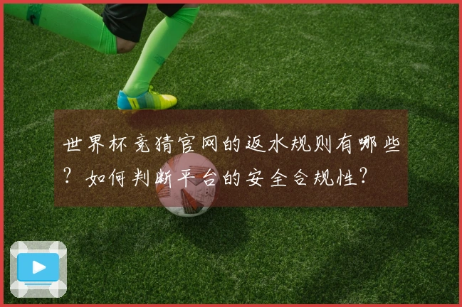 世界杯竞猜官网的返水规则有哪些？如何判断平台的安全合规性？